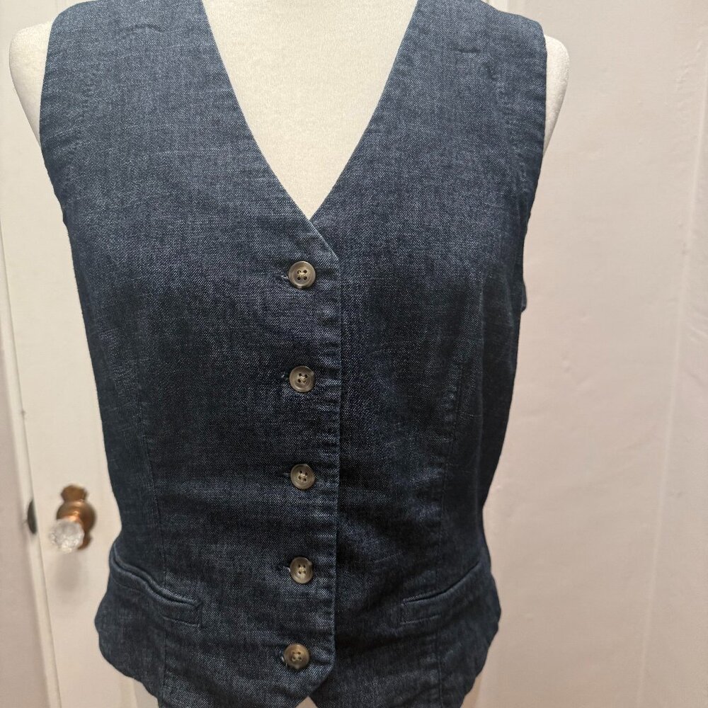 Denim Vest Evereve Size LARGE